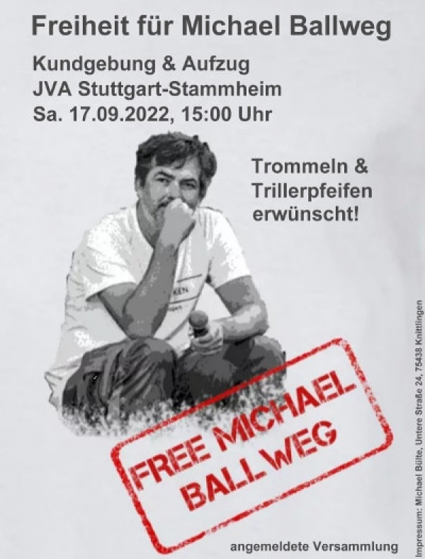 Das Anwaltsteam von Michael Ballweg reicht Haftbeschwerde ein
