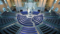 Deutscher Bundestag, leeres Plenum, 