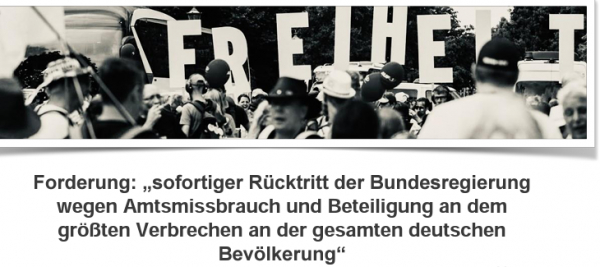 Ein offener Brief von "Free People" fordert den sofortigen Rücktritt der Bundesregierung