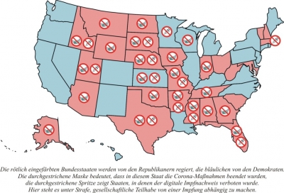 In 22 US-Bundesstaaten gibt es seit Monaten keinerlei Corona-Maßnahmen mehr