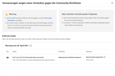 YouTube zensiert bei Ivermectin