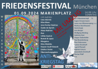 01.09.2024 – Münchner Friedensfestival am Antikriegstag